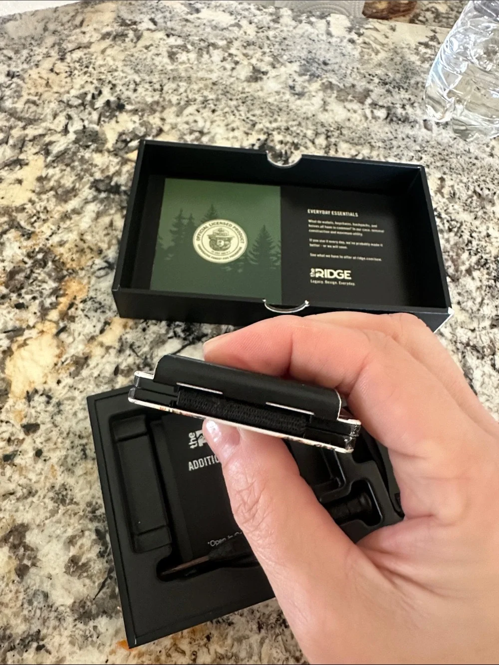 The Ridge Slim Money Clip Wallet - Smokey the Bear Pattern